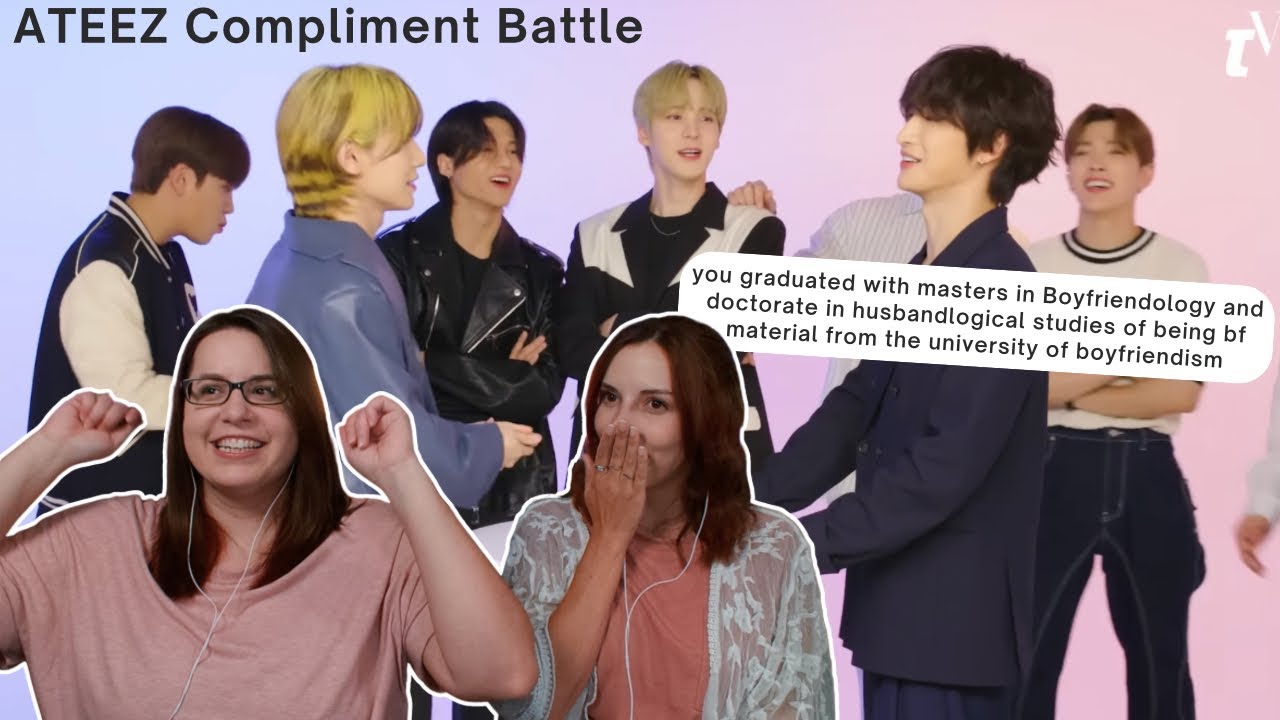 ATEEZ Competes in a Compliment Battle | Teen Vogue Reaction