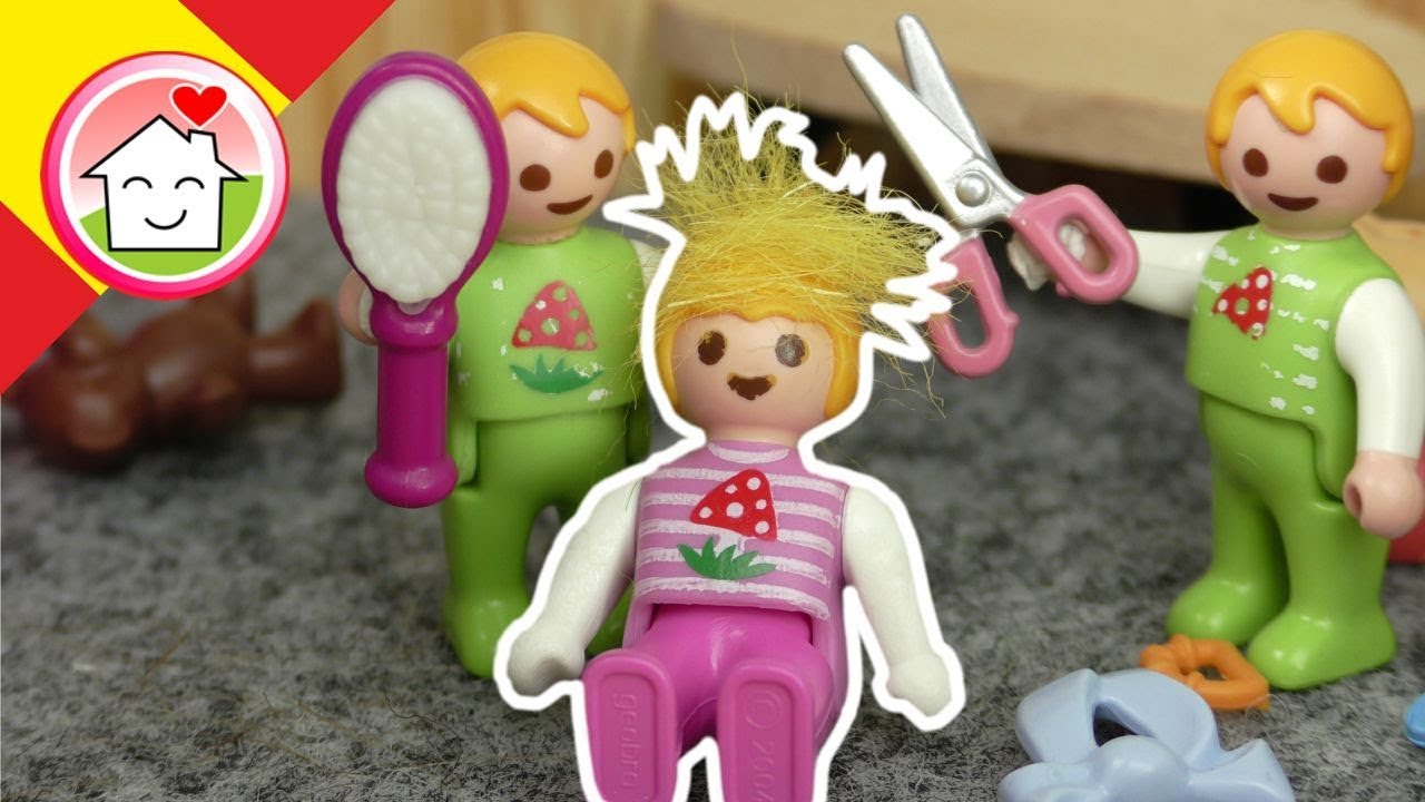 Playmobil en español El nuevo peinado de Mia - La Familia Hauser