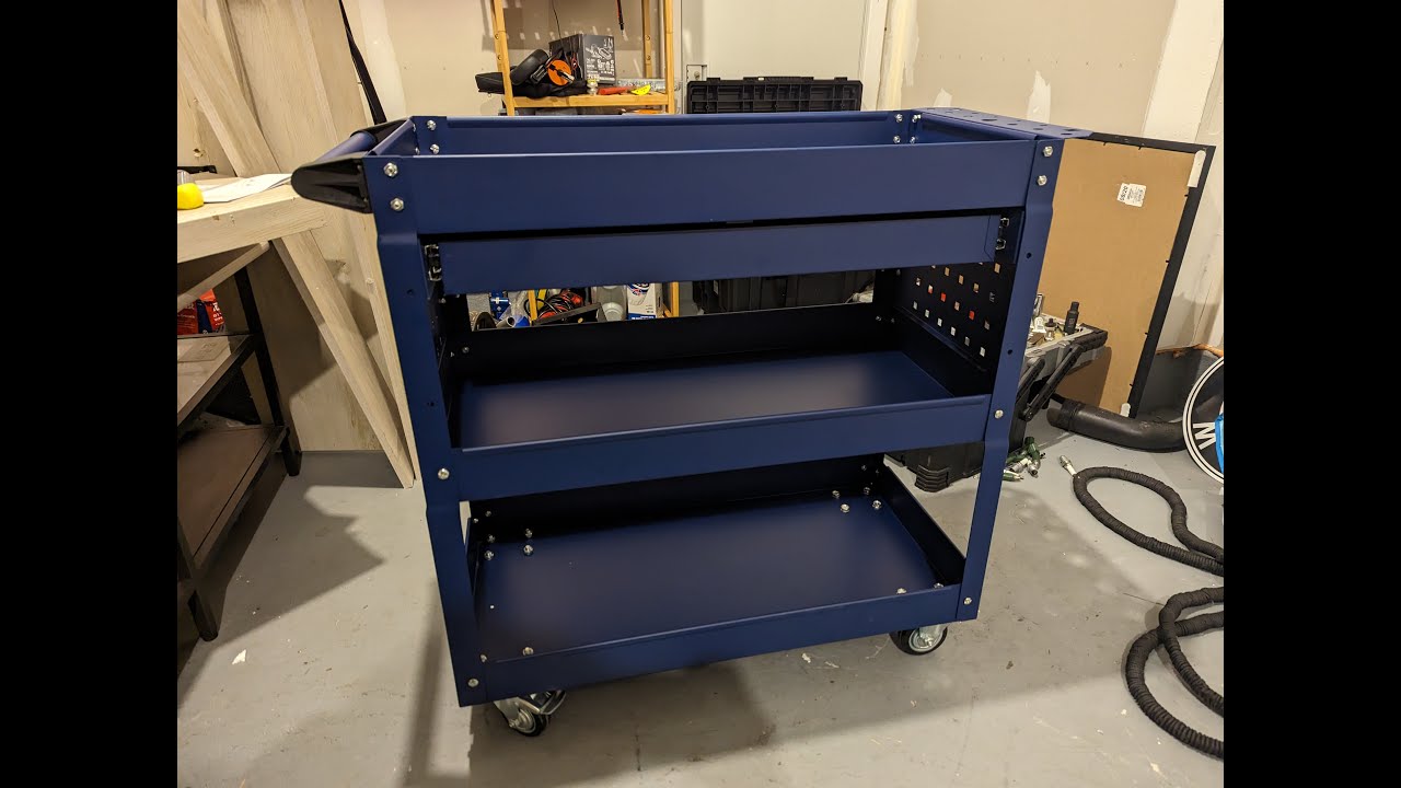 Amazon 3 tier Tool Cart review and assembly
