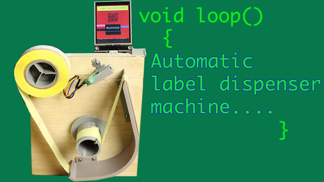 Automatic label dispenser machine | Arduino Project | | Experiment UAE|