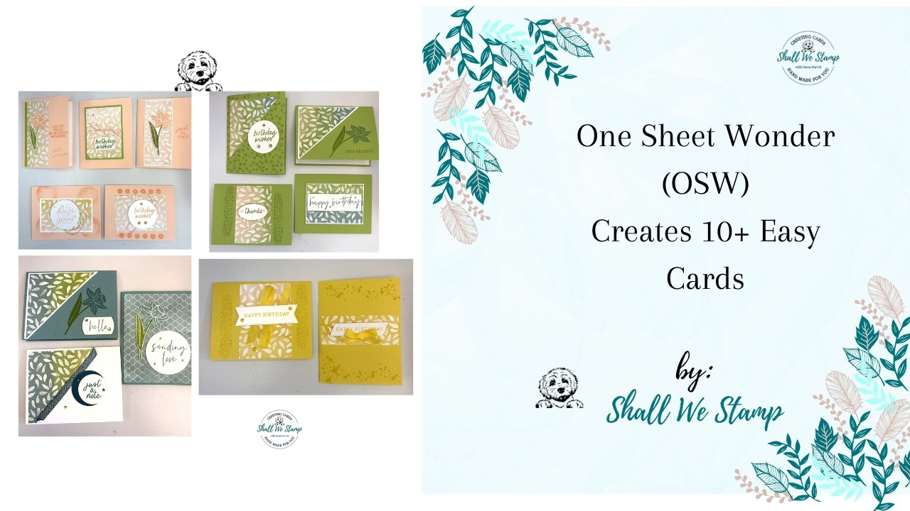 One Sheet Wonder Creates 10 Easy Cards