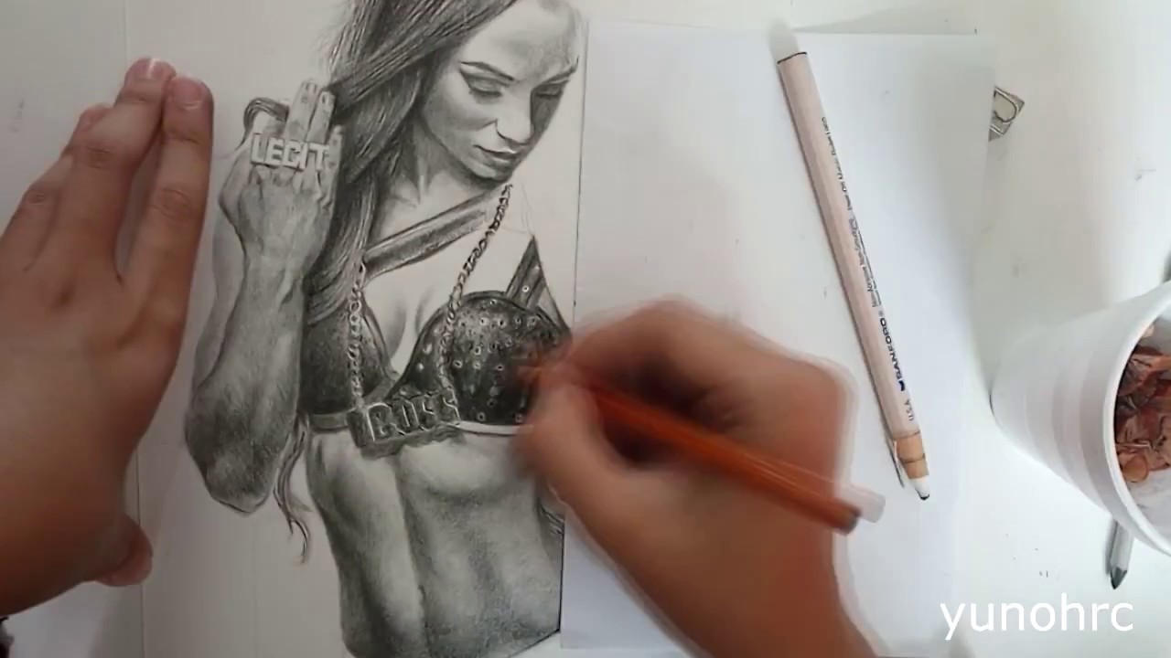 Drawing WWE's 'The Boss' Sasha Banks