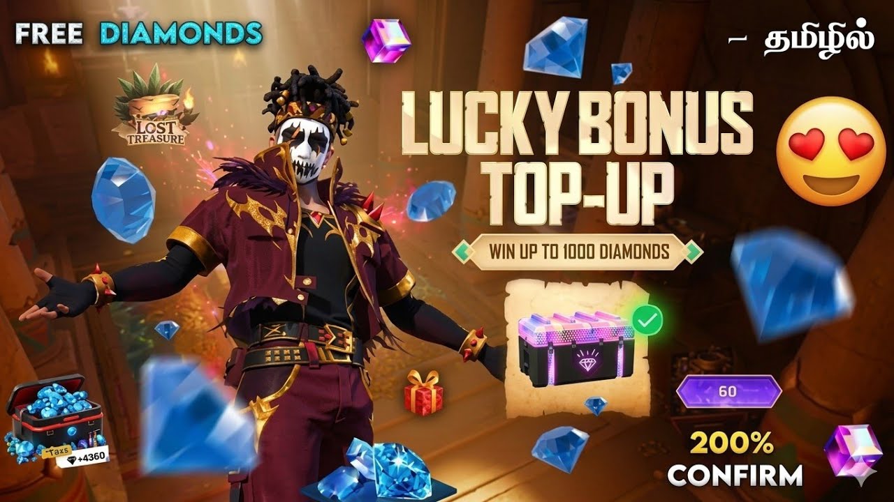💎 LUCKY BOUNS TOPUP EVENT 🇮🇳 200% CONFIRM 🥳 FREE DIAMONDS 💎🥳 NEW HORSE + NEW GUN 🤩 NEXT RING EVENT