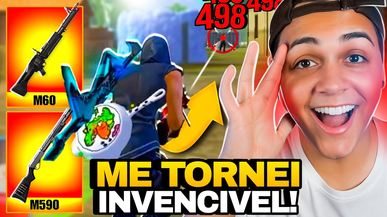 FREITAS SE TORNOU INVENCÍVEL NESSAS PARTIDAS DE FREE FIRE - INACREDITÁVEL OQUE ELE FEZ DE M60 E M590