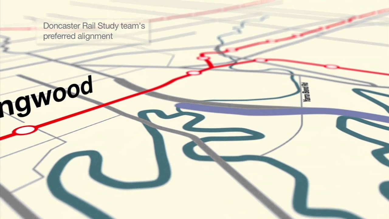 Doncaster Rail Study - Preferred Alignment Animation