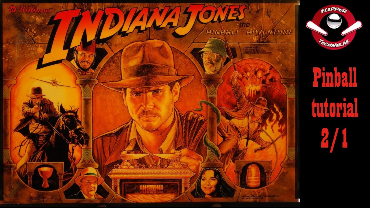Indiana Jones: The Pinball Adventure 1993 (Williams) Tutorial - végjáték  2/1 - elmélet/gépismertető
