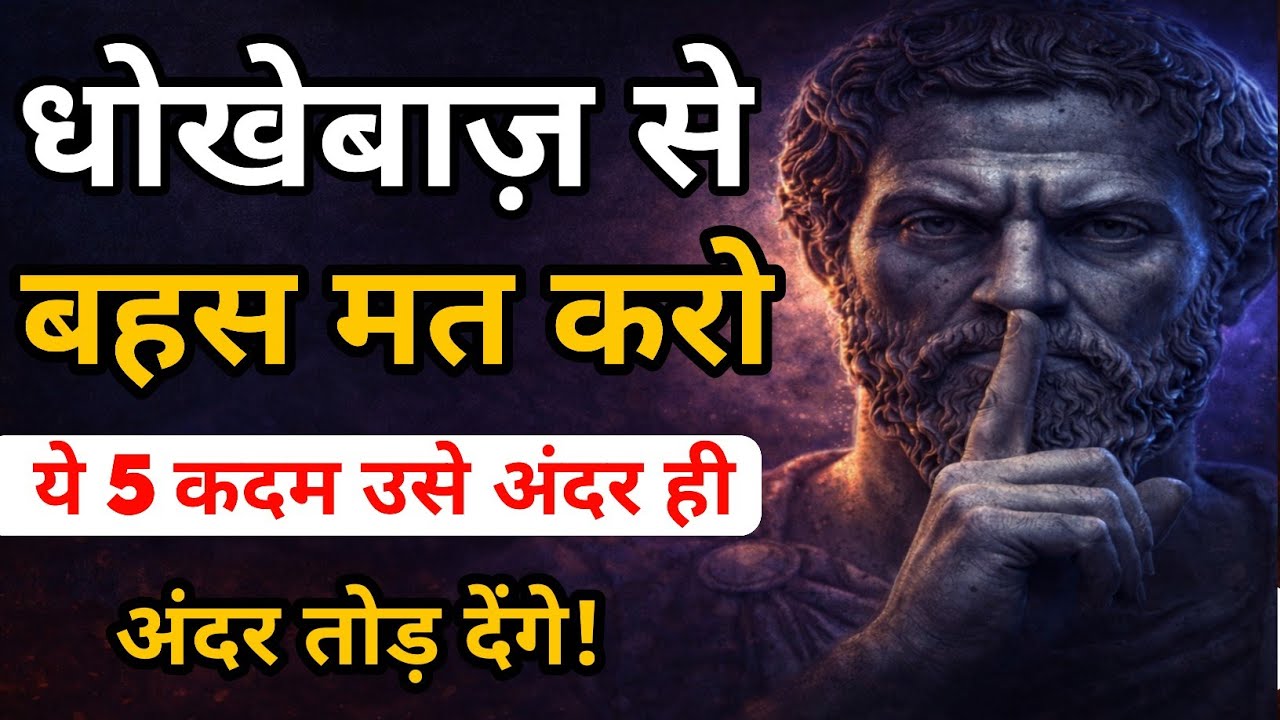 धोखेबाज़ से बहस मत करो… ये 5 कदम उसे अंदर ही अंदर तोड़ देंगे | dark psychology | stoicism | stoic 