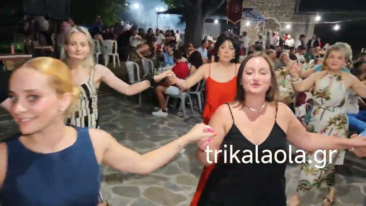 Ρίζωμα Τρικάλων πανηγύρι Αγίας Παρασκευής παραδοσιακό γλέντι χορός κλαρίνα Συλλόγου 4ο μέρ 25-7-2025