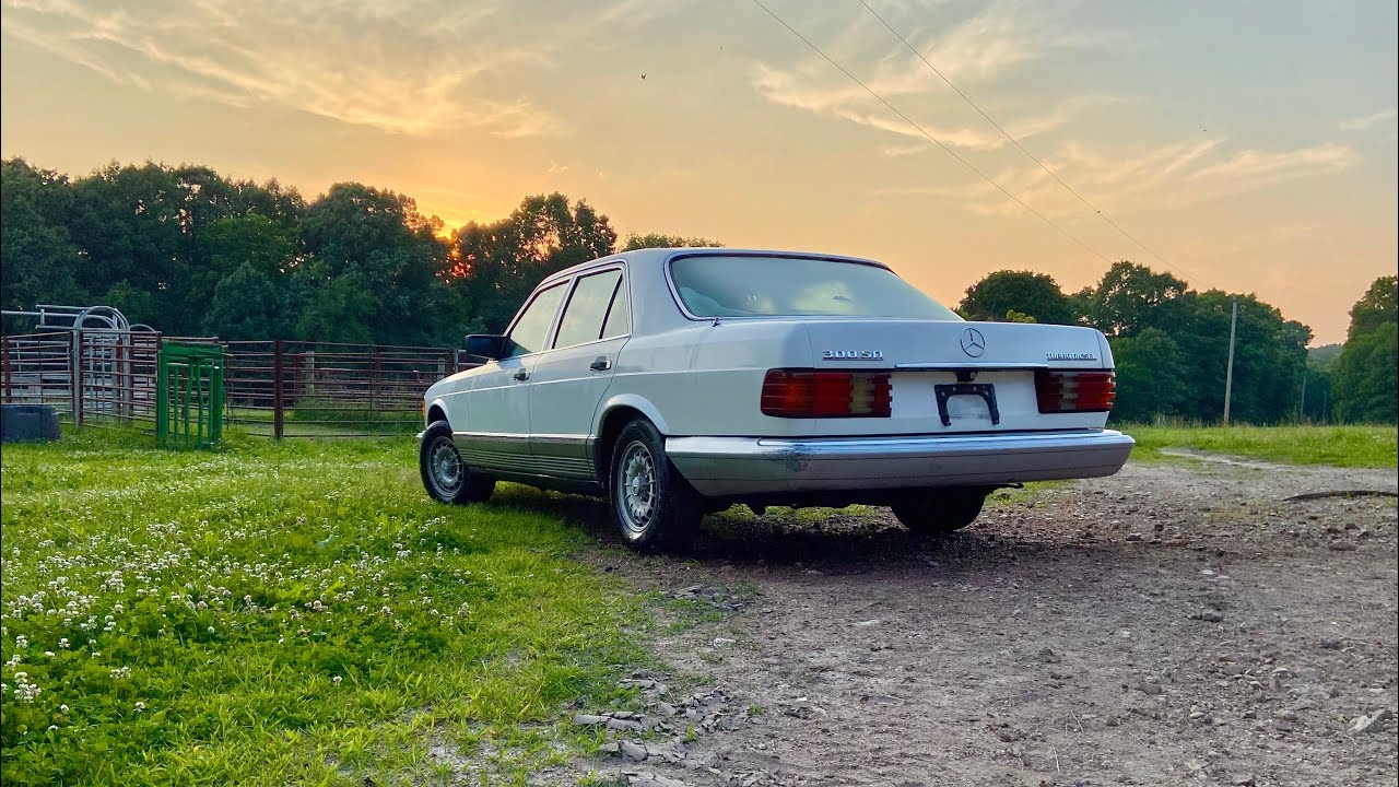 Turbo Diesel 1982 Mercedes 300SD engine swap how to, Valve adjustment and Comp test + full Pull