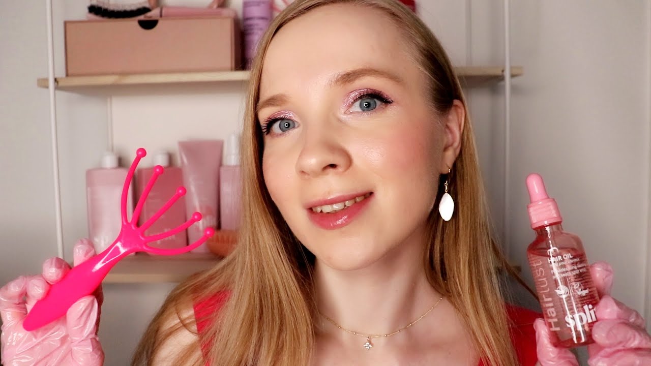 ASMR SUOMI Rauhoittava Hiusten SPA Roleplay ✨Harjaaminen, Peseminen, Hieronta 💖ASMR HAIR
