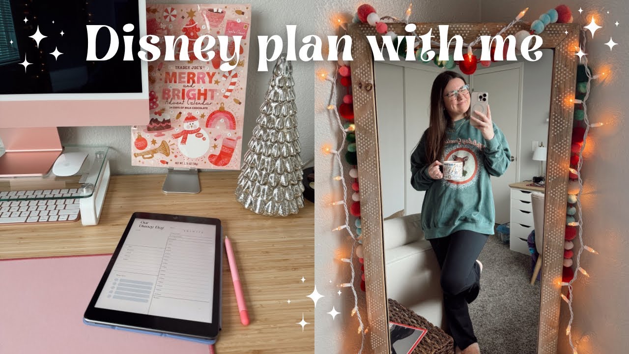 planning a Disney World trip🎄✨ digital planning for a Christmas Disney trip!