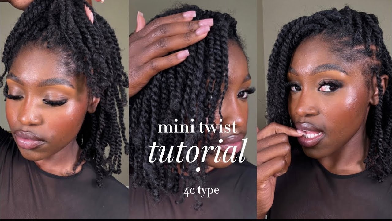 mini twist tutorial | summer 25’ go-to style | 4C hair