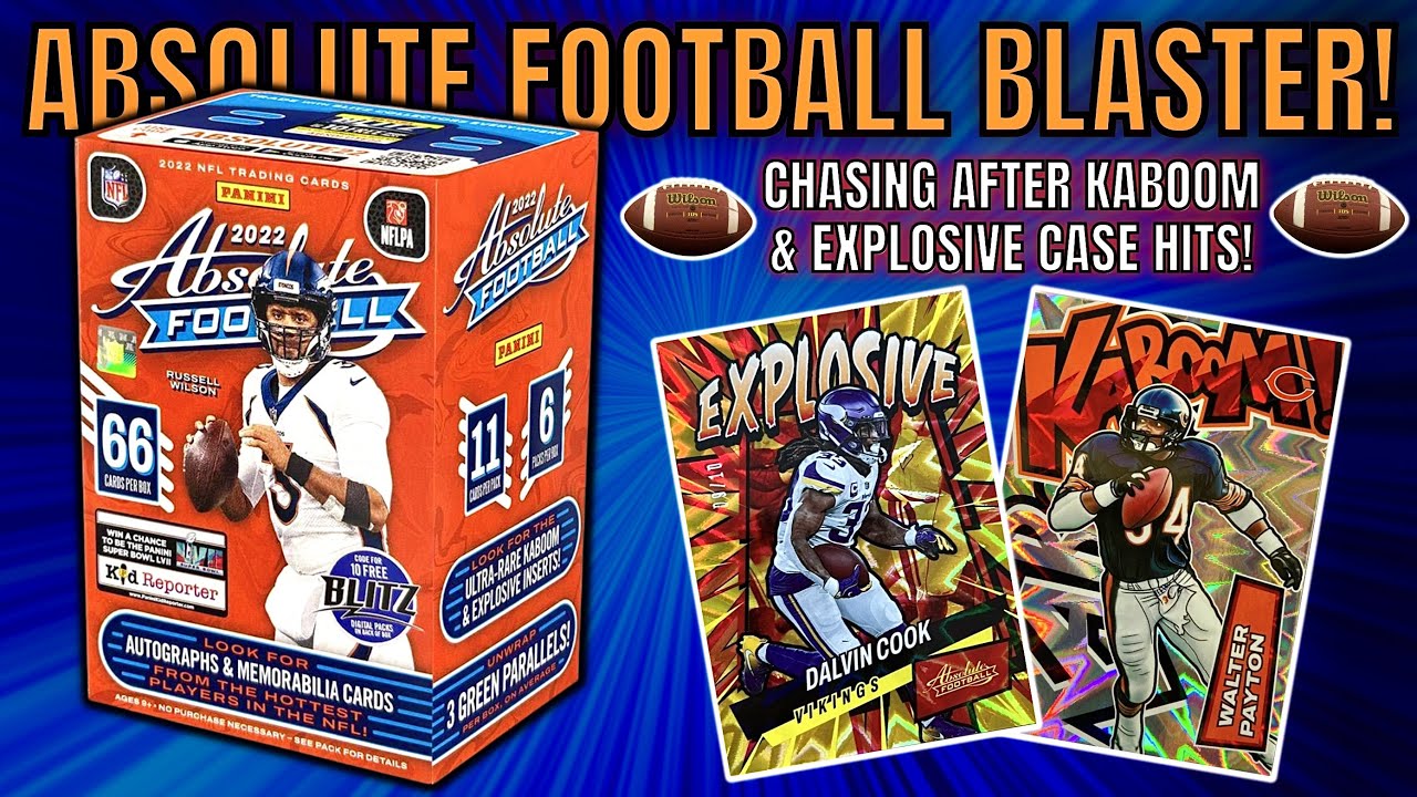 *ABSOLUTE FOOTBALL BLASTER BOX REVIEW! 🏈 TRYING TO PULL A EXPLOSIVE OR KABOOM CASE HIT! 🔥