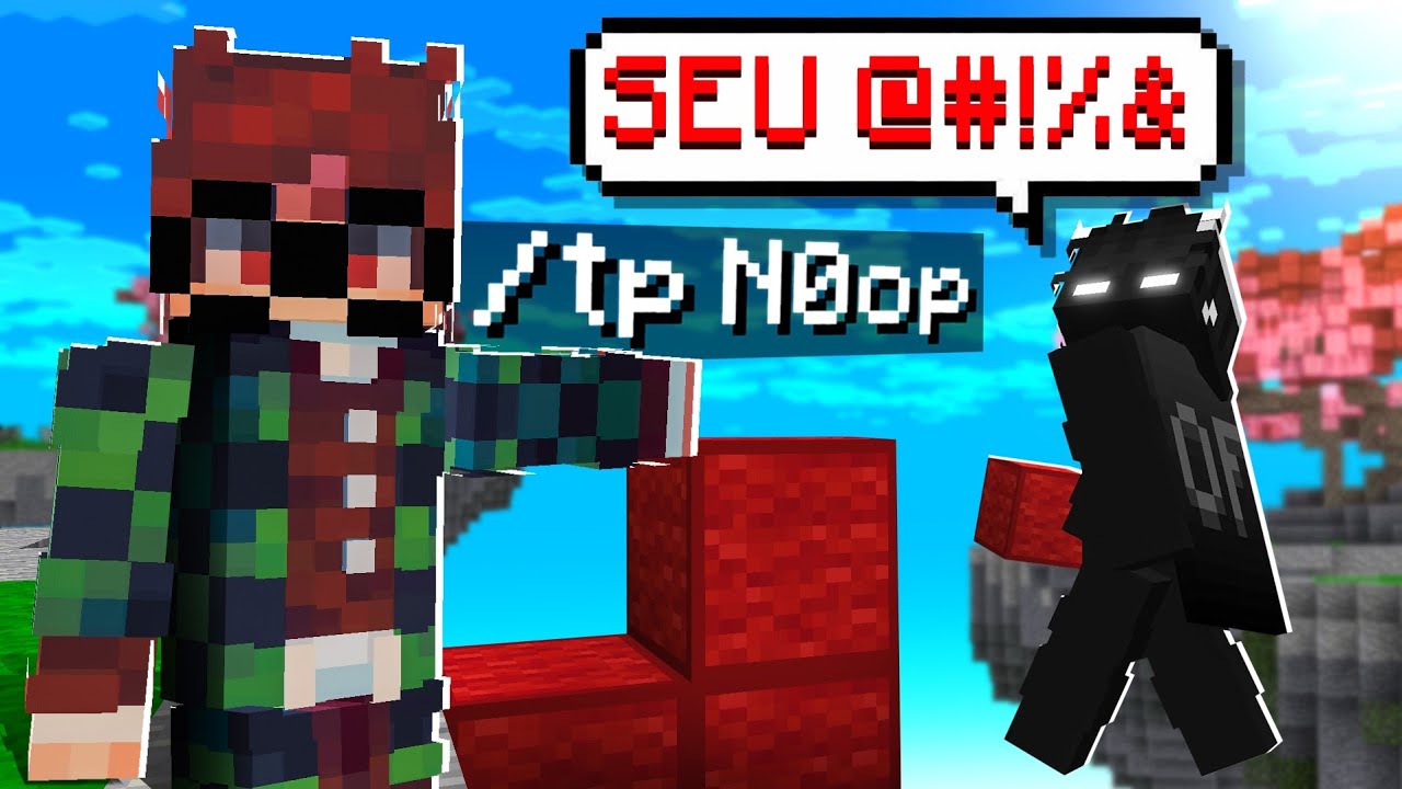 TROLLEI esse YOUTUBER com COMANDOS DE ADMIN no BEDWARS! (ele tiltou)