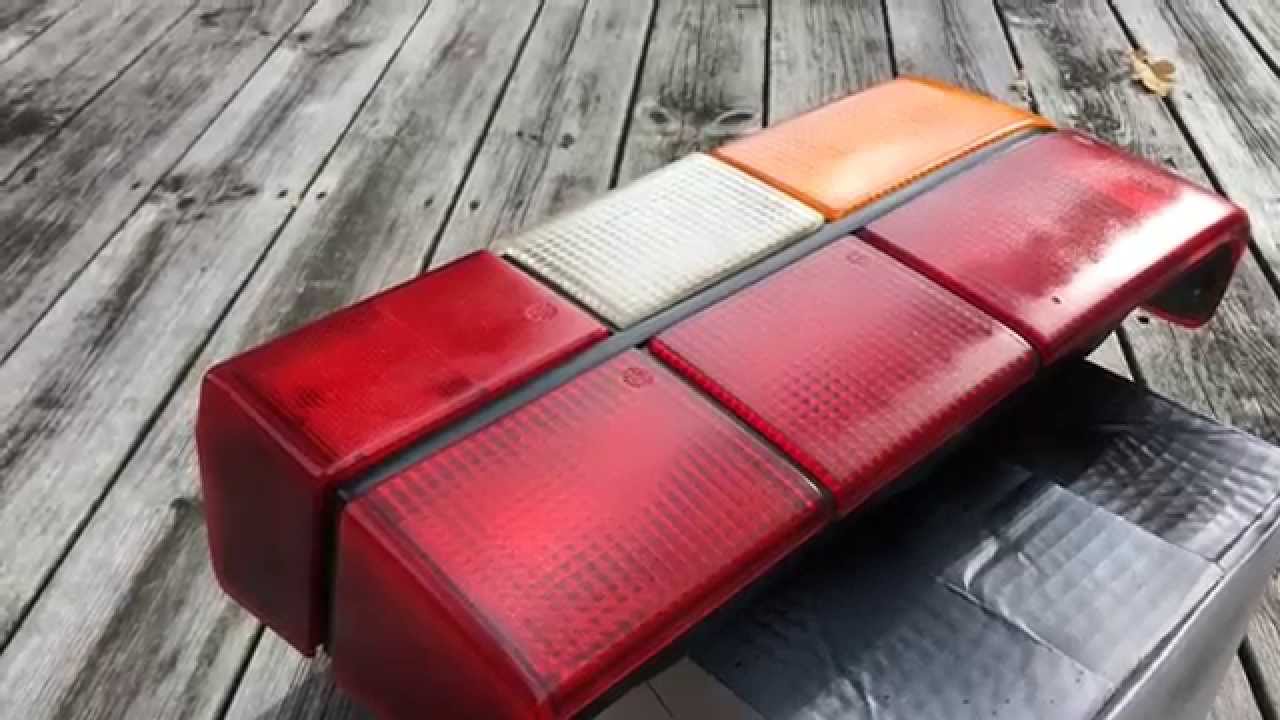 How to restore rear taillights Volvo 740