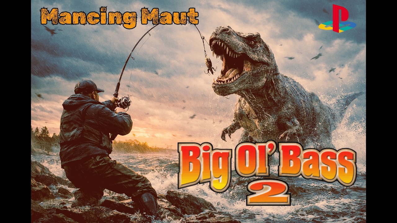 Menunggu Jam Akhir War Takjil Sambil Mancing!!! - Big Ol Bass 2 PS 1 Gameplay #ramadanwithyoutube