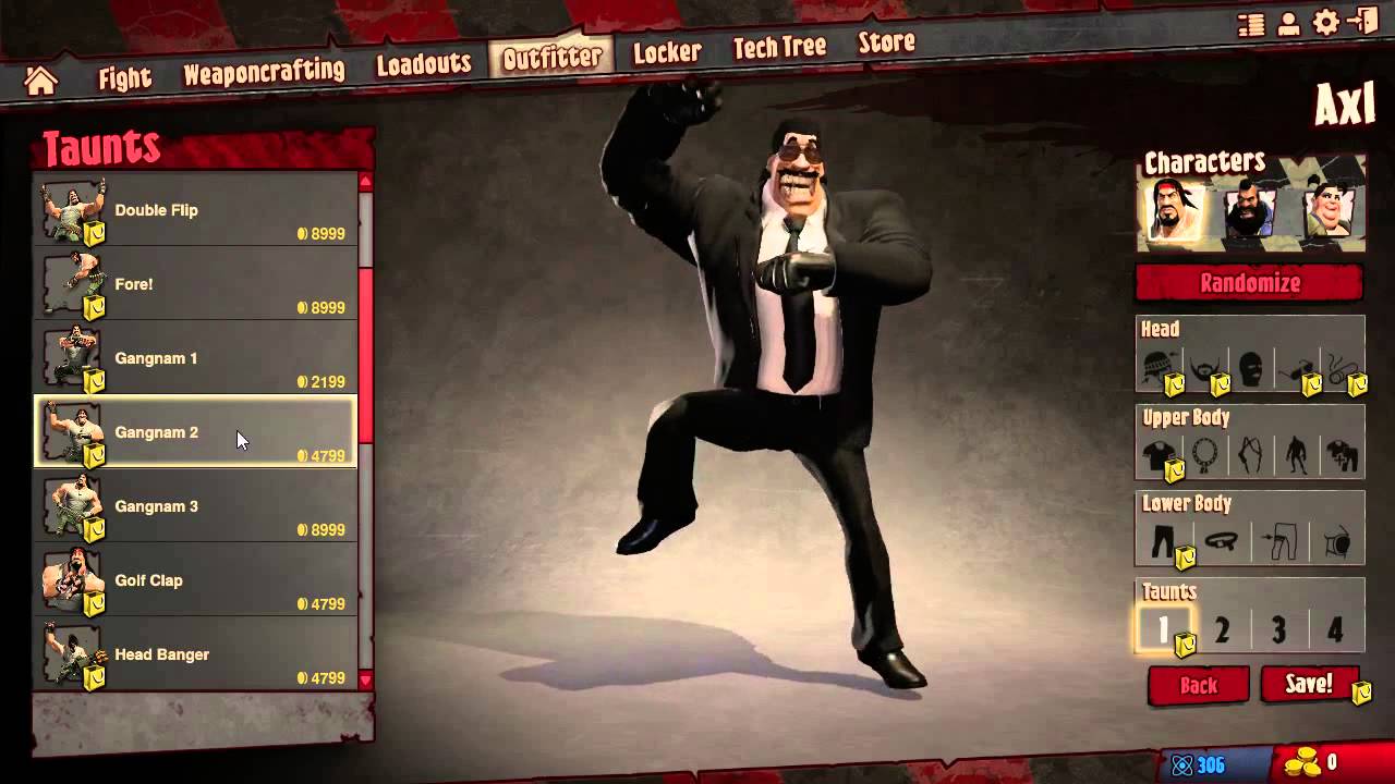 Different Dance Moves in Loadout