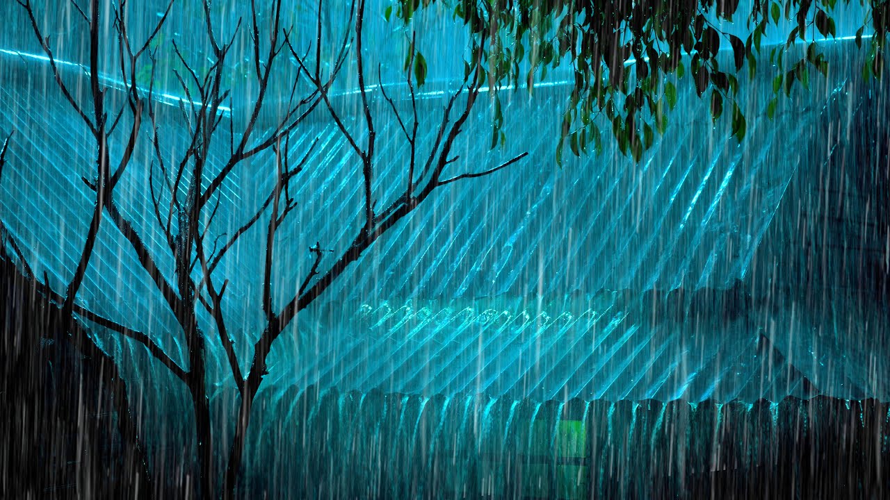 Tormenta Tropical con Lluvia y Truenos ⚡ Sueño Profundo en Menos de 3 Minutos