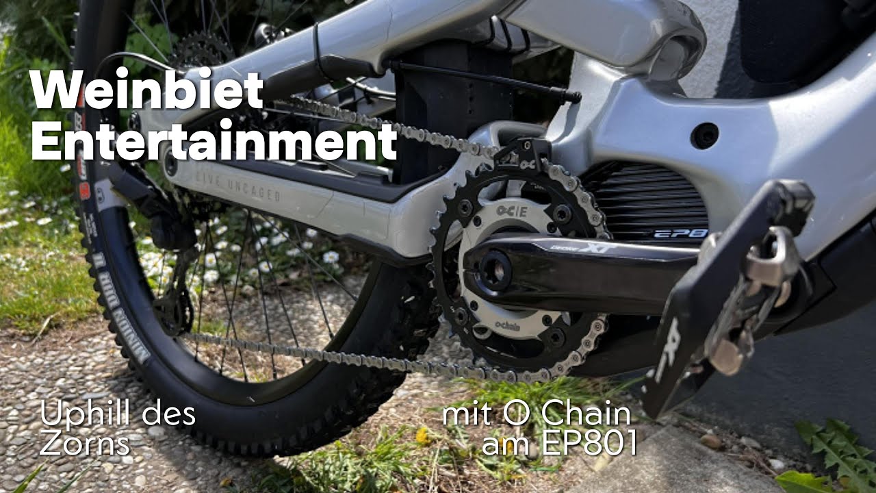 Weinbiet Entertainment - YT Decoy mit O Chain am Shimano EP801 - Uphill des Zorns