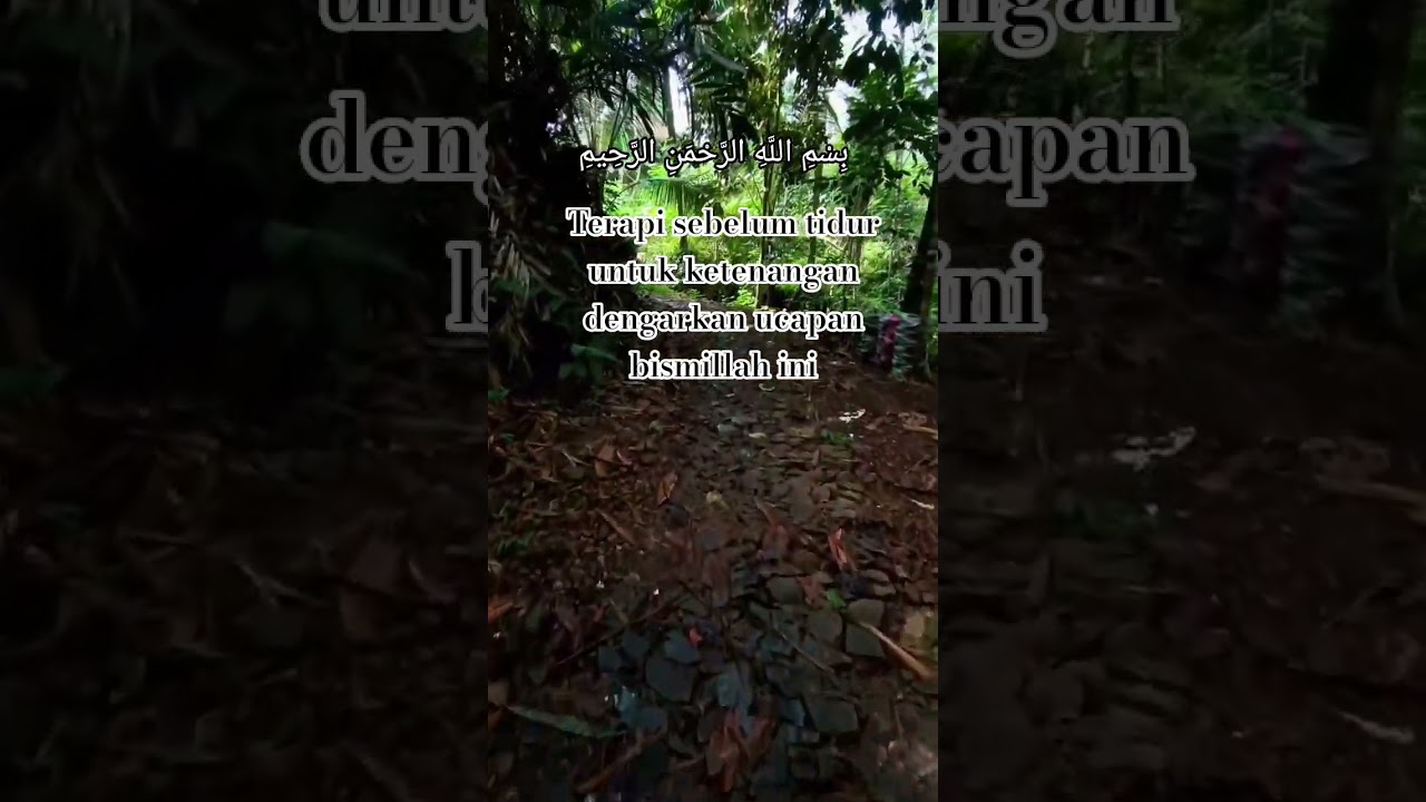 pahami resapi بِسْمِ اللَّهِ الرَّحْمَنِ الرَّحِيمِterapi malam 