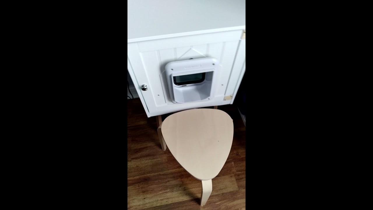 DIY cat feeder box