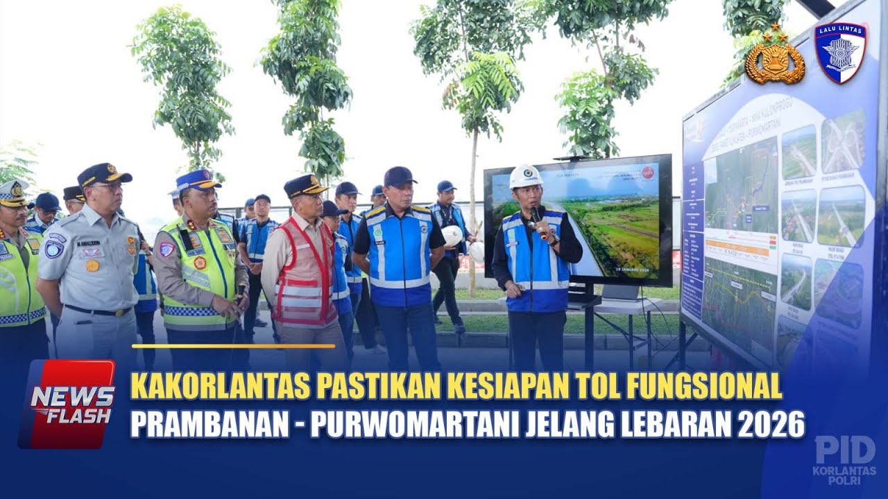 KAKORLANTAS PASTIKAN KESIAPAN TOL FUNGSIONAL PRAMBANAN - PURWOMARTANI JELANG LEBARAN 2026