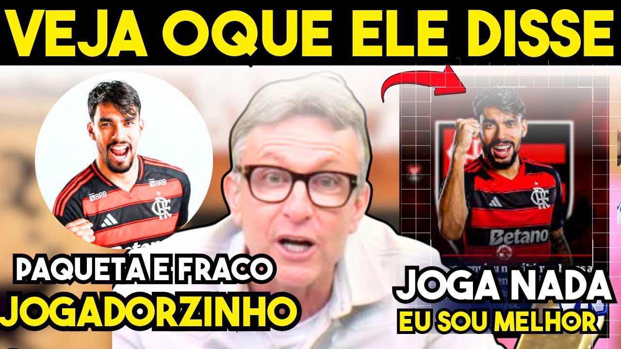 NETO DETONA LUCAS PAQUETÁ E EXPÕE A HIPOCRISIA DA MÍDIA COM O FLAMENGO