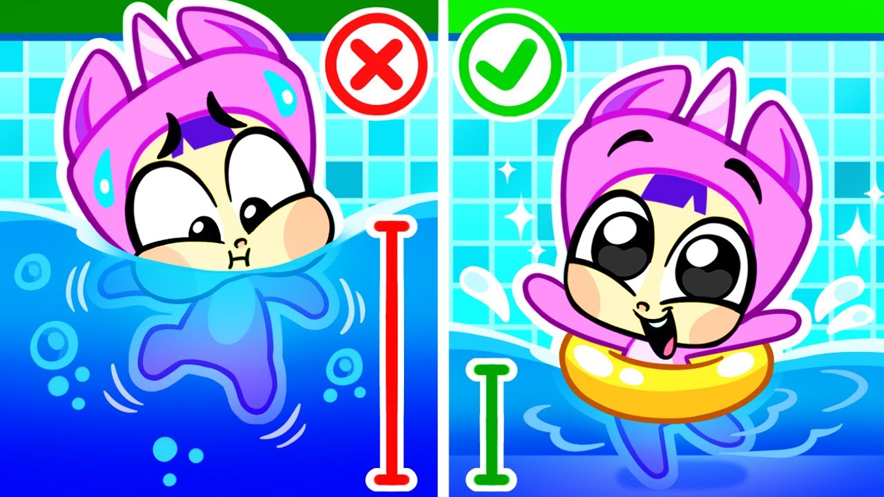 Safety Rules In The Pool 💦 Cartoons for Kids | Educational Cartoon | Funny Cubs | Shiny Box TV