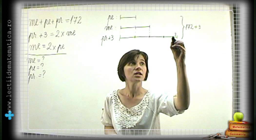 Video – Problemă rezolvată cu ajutorul segmentelor/ Clasa 4