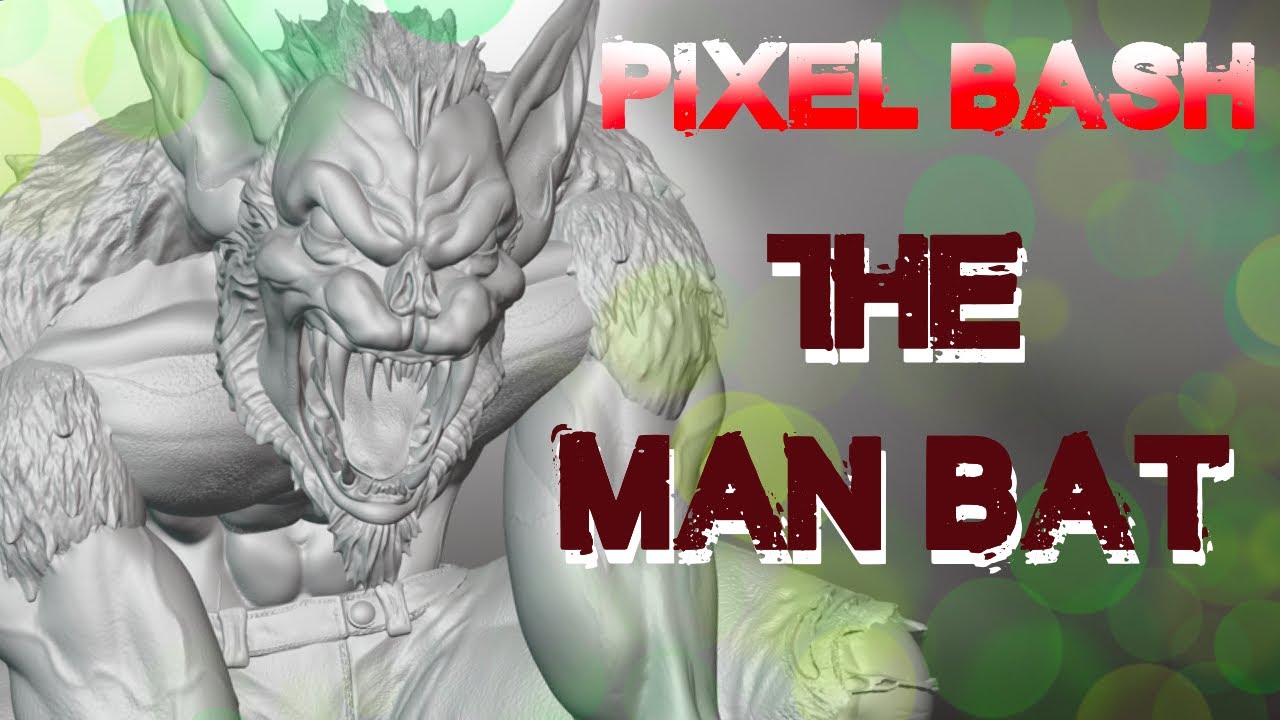Poor man’s sideshow. Sculpting the Man-Bat.