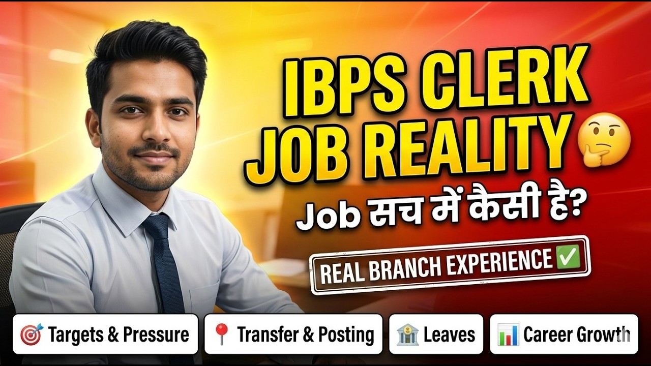 IBPS Clerk Job Profile 2026 🔥 | Work, Target, Leaves, Transfer & Posting Full Details | Bank Clerk