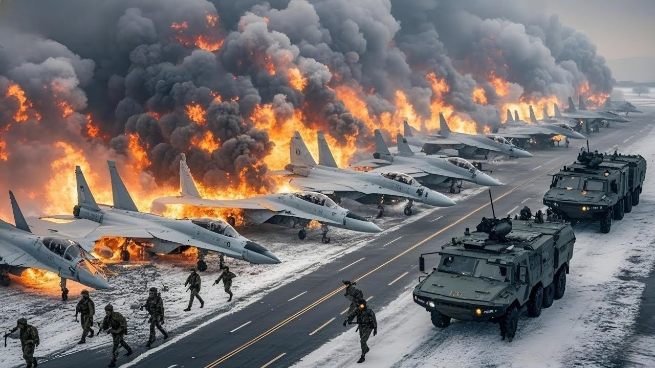 Америка в гневе! Новейший истребитель сбит российской зенитной ракетой в украинском аэропорту.