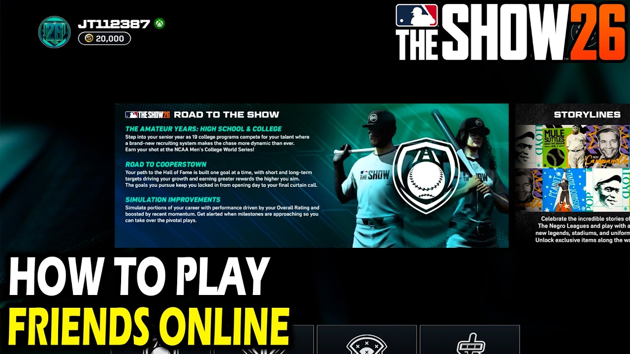 Как играть с друзьями онлайн в MLB The Show 26