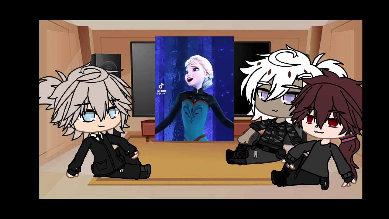 três mafiosos para um react a Jack como elza #gacha #gachalife #frozen #elza