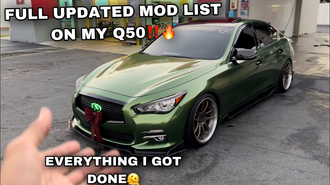 ОБНОВЛЕН ПОЛНЫЙ СПИСОК МОДОВ НА МОЕМ Q50‼️🔥 (ВСЕ, ЧТО Я СДЕЛАЛ🏎️)