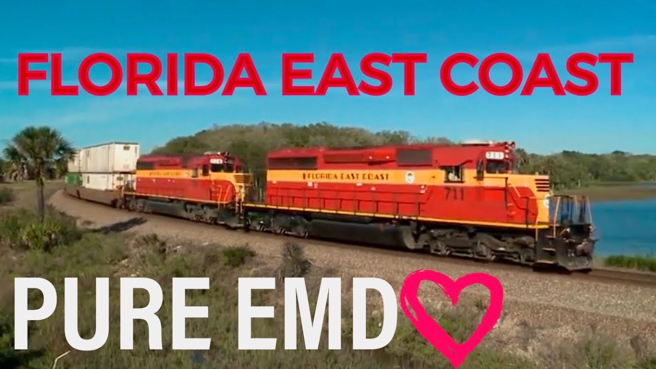 Florida East Coast Railway: Classic EMD Locomotives on FEC’s Intermodal Raceway