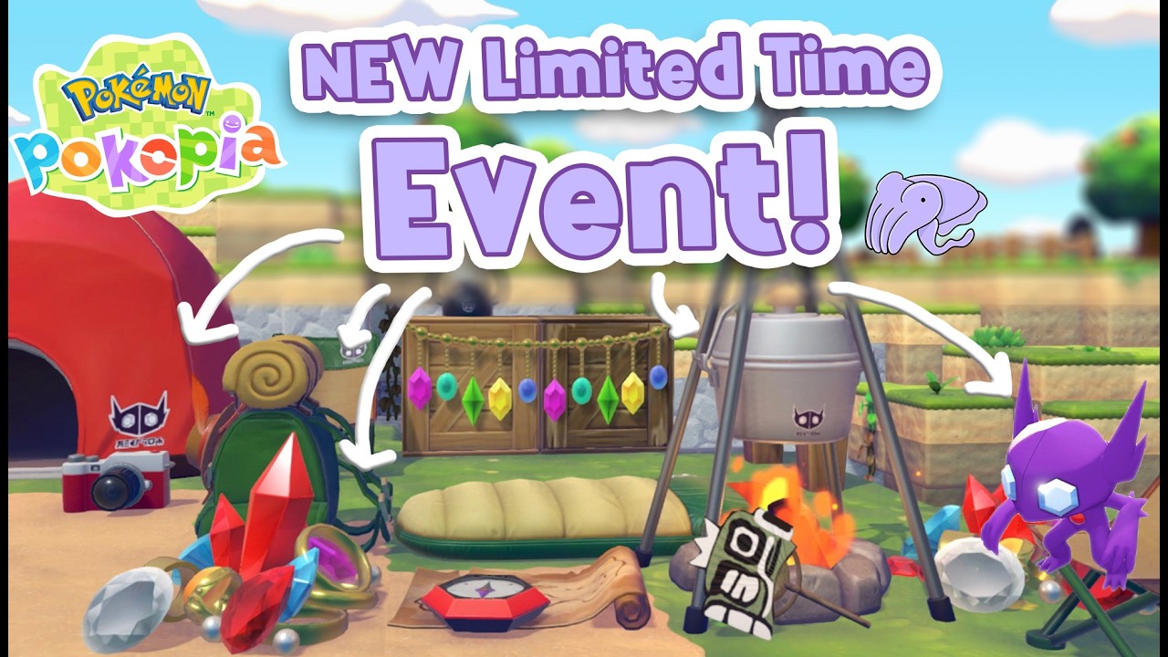 Pokemon Pokopia New Event: Sableye Gem Hunt - How to Get Camping Items