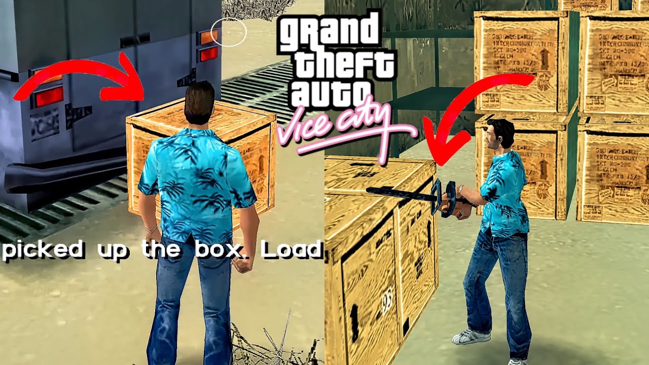 Что находится внутри этих ящиков и как их достать в GTA Vice City? (Секретная миссия, тайное место)