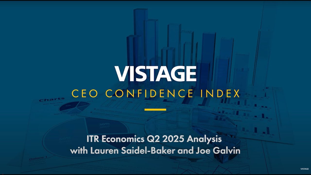 CEO Uncertainty Remains, Adds to Burnout | Q2 2025 Vistage CEO Confidence Index + ITR Economics