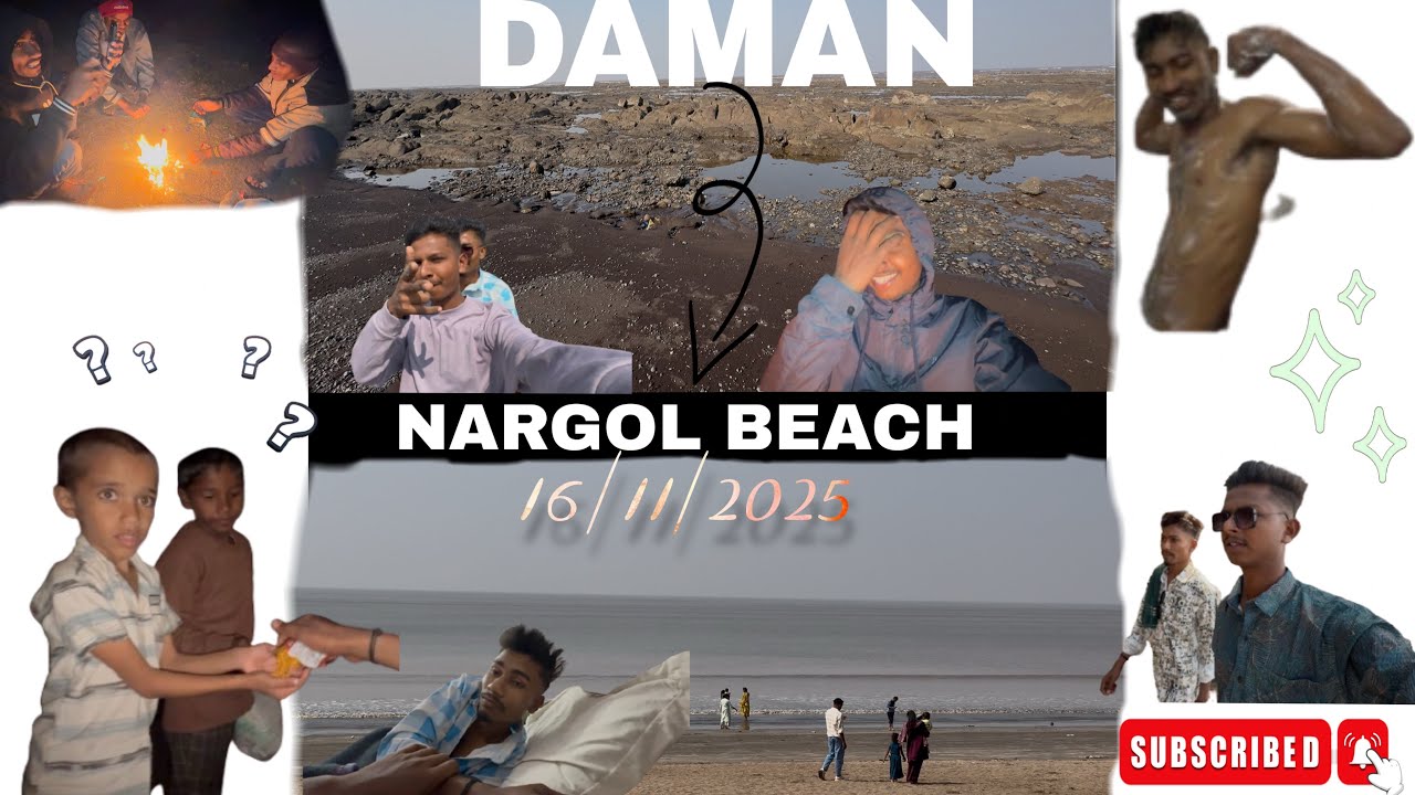 🌊❤️DAMAN TO NARGOL BEACH 🏝️🍃