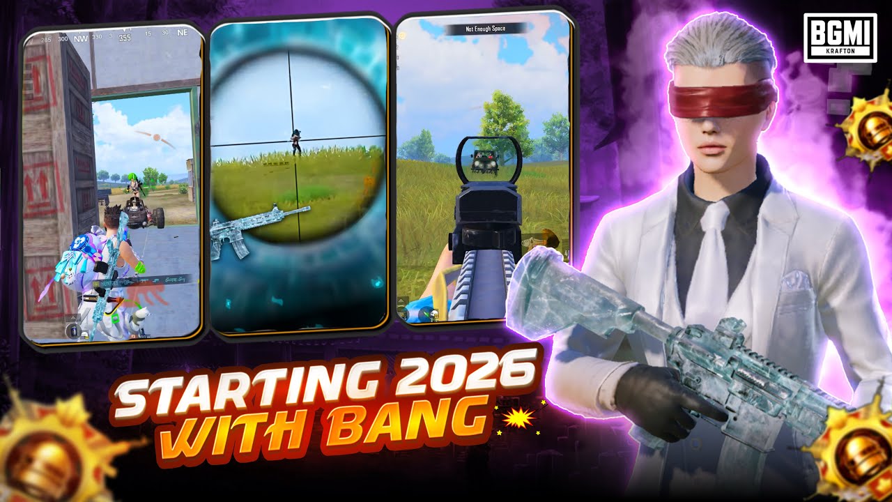 Start 2026 With HUNTZEE OP Fastest Clutches 🔥 Intense Solo vs Squad 1v4 In Conqueror Lobby | BGMI