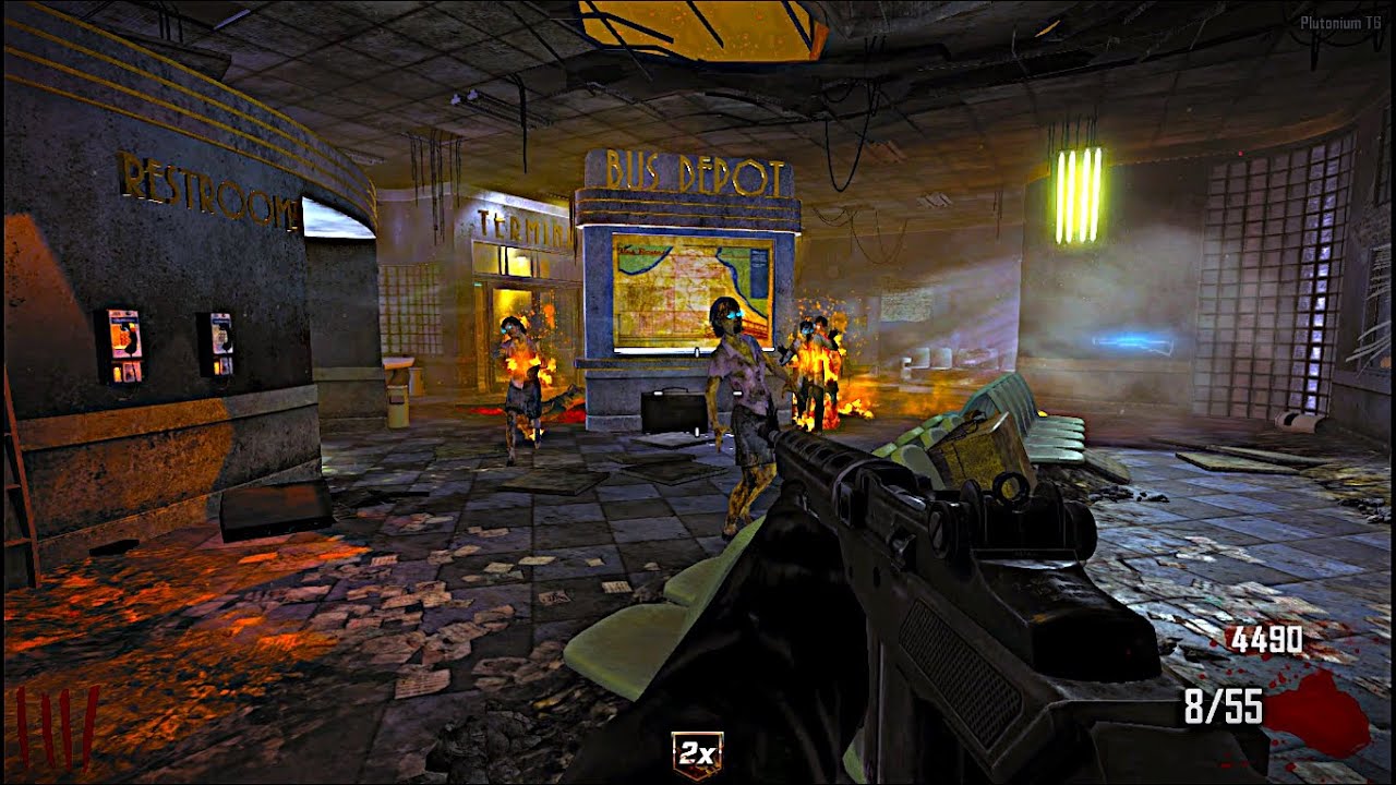 BLACK OPS 2 - ZOMBIES BUS DEPOT SOLO (No Commentary)