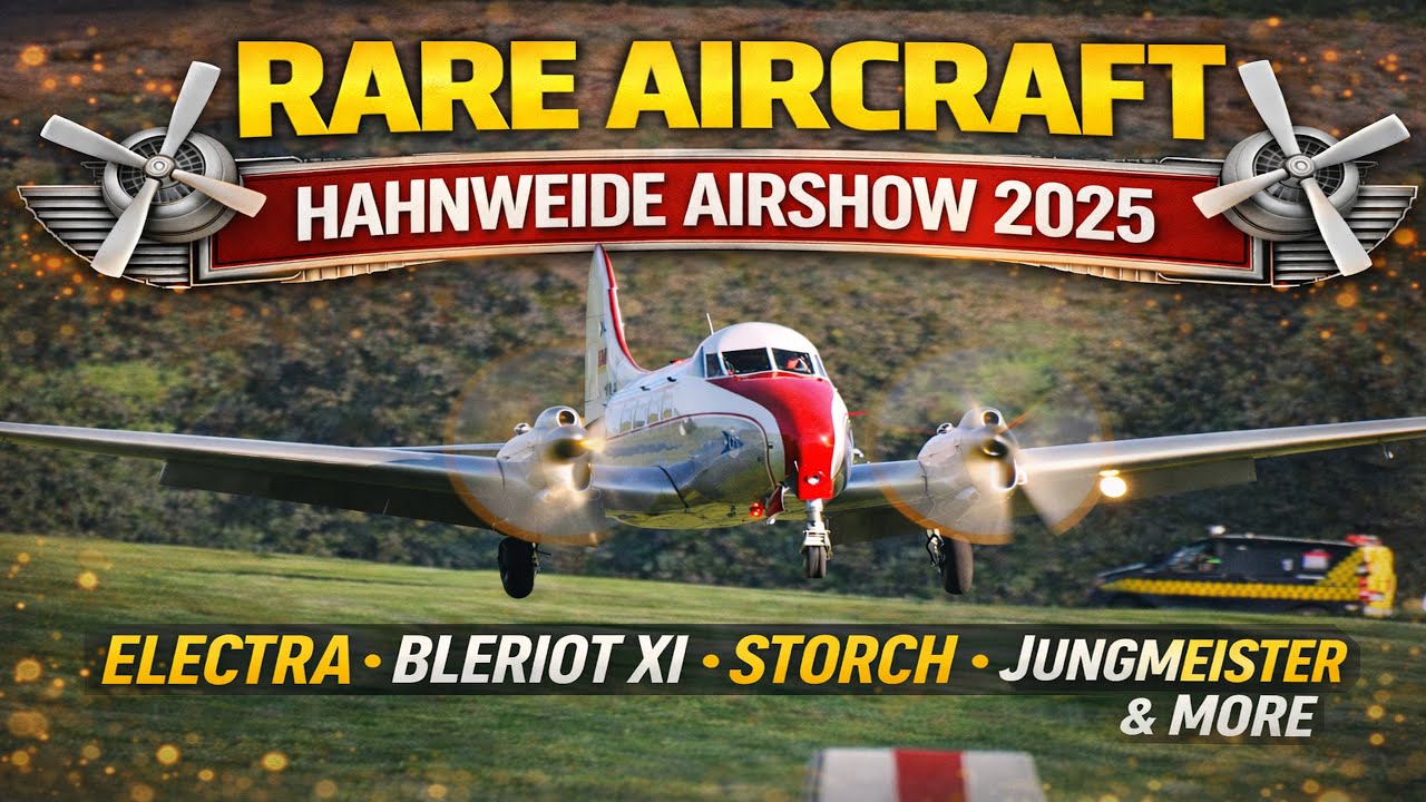 Rare Collector Aircraft Landings | Hahnweide 2025 | Vintage & Warbird Classics