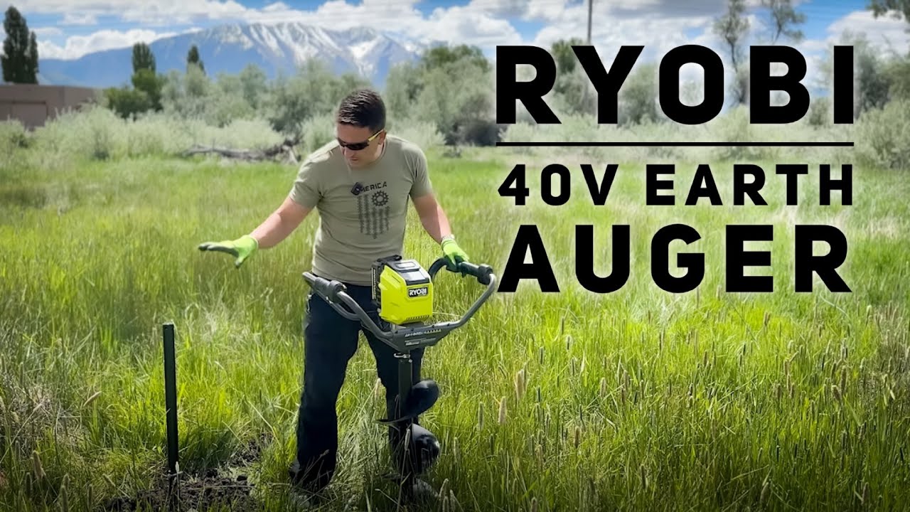 Ryobi 40V HP Brushless Earth Auger - RY40710