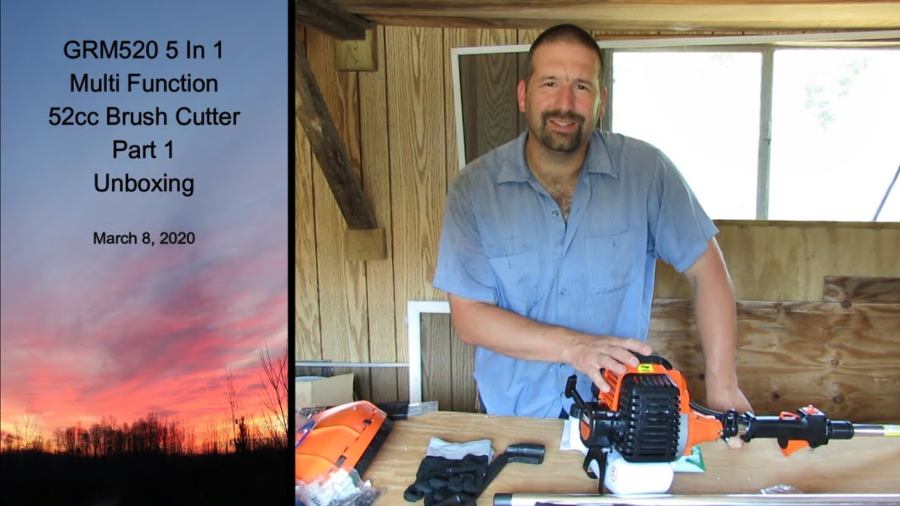 Part 1 GRM520 Baokaler 5 In 1 Multi Function 52cc Brush Cutter Unboxing