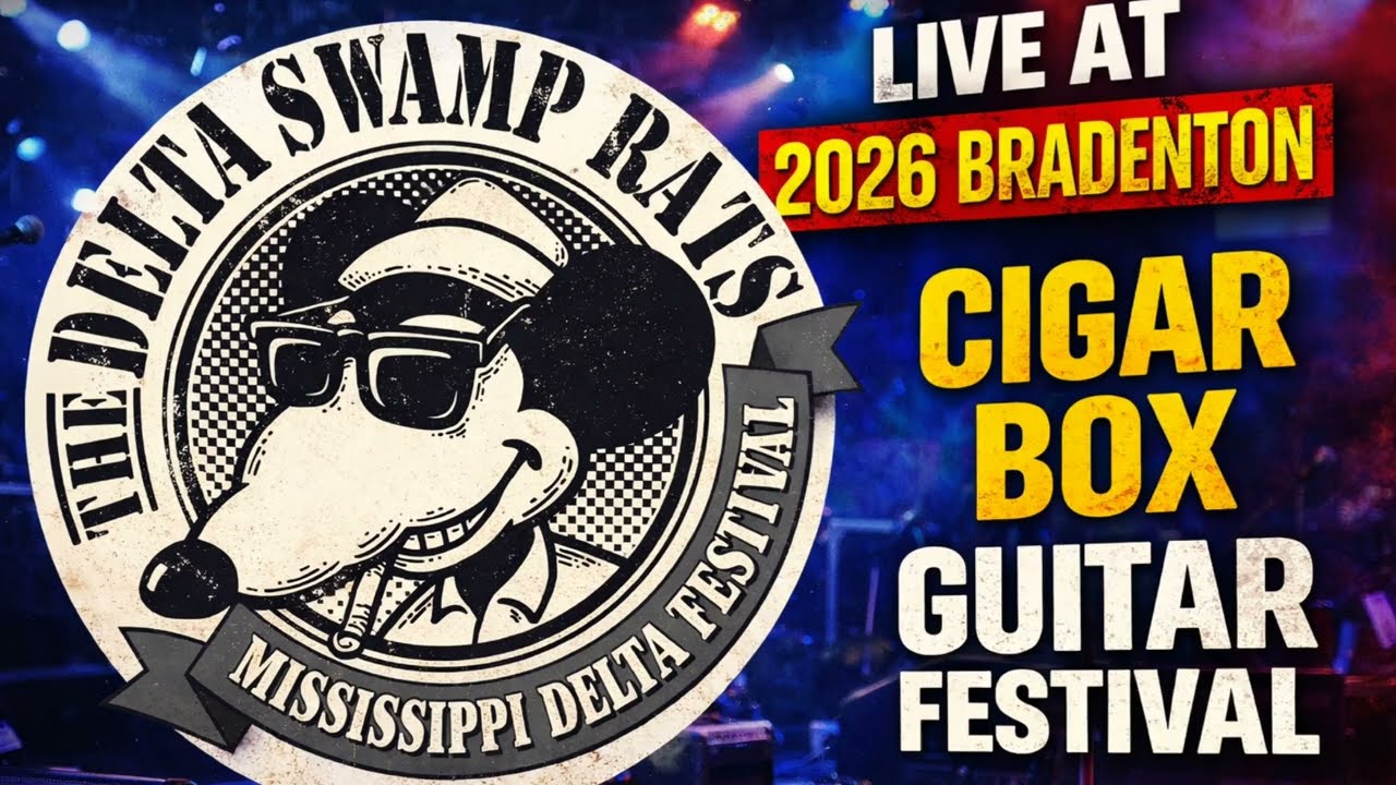 The Delta Swamp Rats @ 2026 Bradenton Cigar Box Guitar Fest Cigar Box Guitar Slide & Harmonica Blues