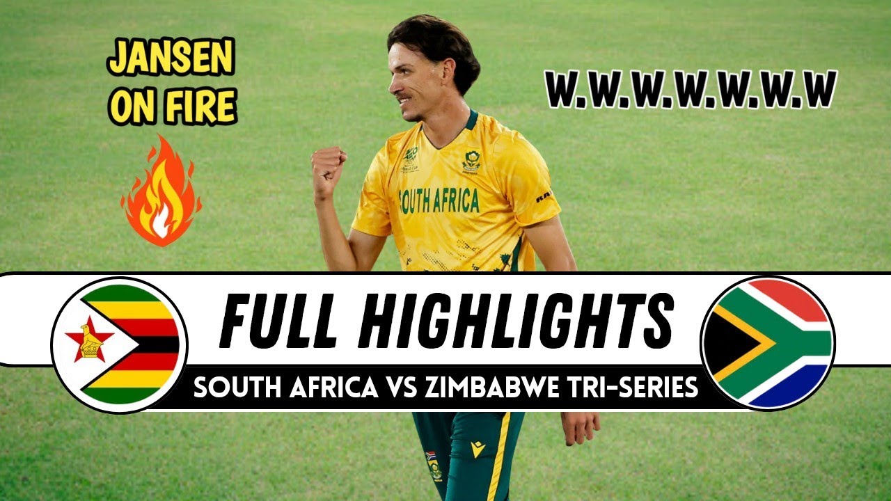 South Africa vs Zimbabwe 4th T20 Full Highlights | Namibia T20 Tri-Series 2026