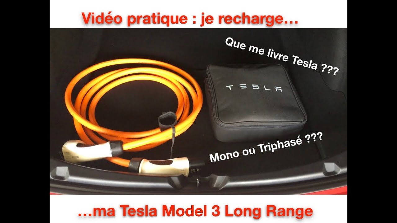 Je recharge ma Tesla Model 3 à la maison