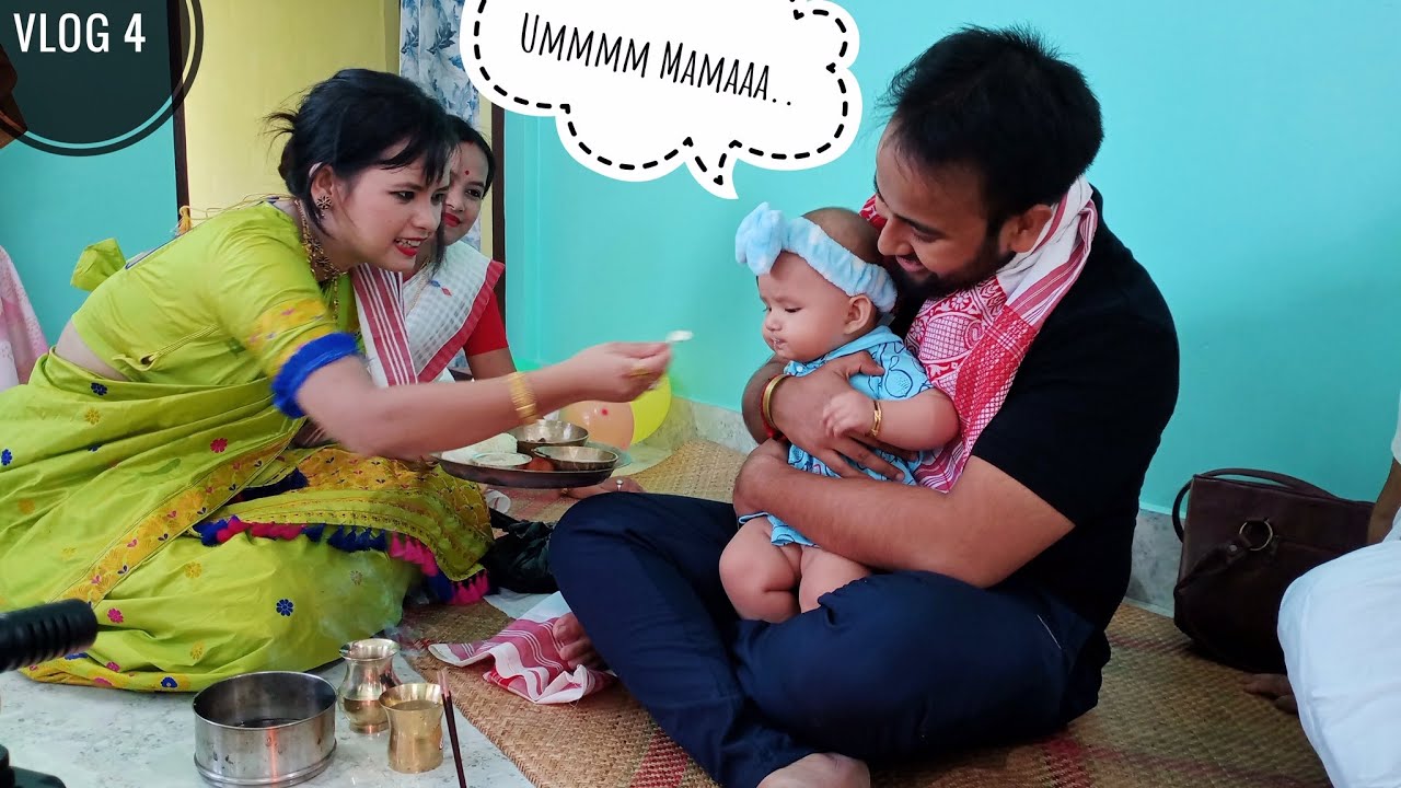 OUR BABY'S FIRST ANNAPRASAN..😍🥰 | Ft. Indrajit Borborah
