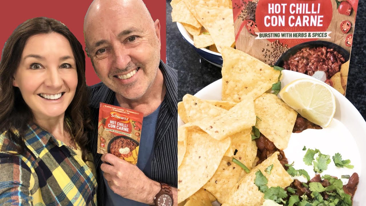 SCHWARTZ Chili Con Carne Packet Mix Taste Test Cooking